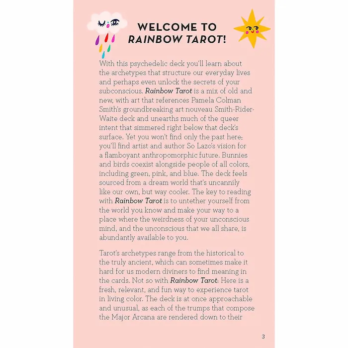 Hachette Book Group Anal Rainbow Tarot 78 Cards Guidebook