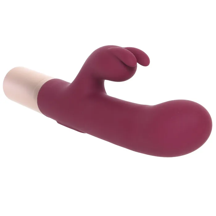 Vibrators Shots Toys Loveline The Traveler Rabbit Vibe in Burgundy