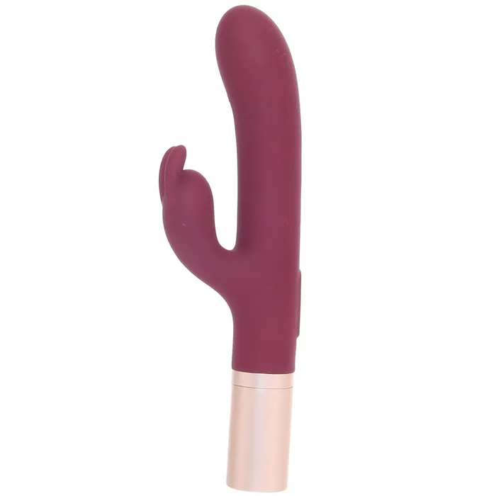 Vibrators Shots Toys Loveline The Traveler Rabbit Vibe in Burgundy