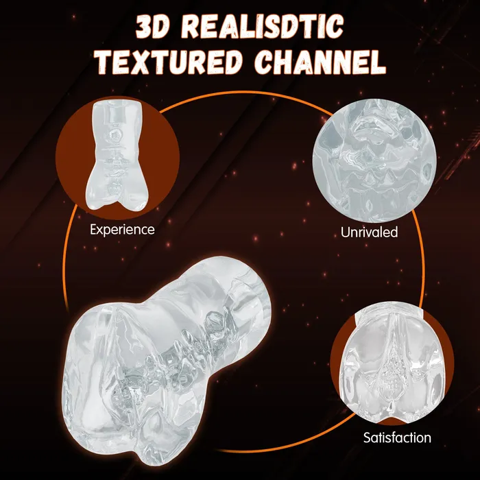 Male Sex Toys Oronova Transparent Male Masturbator with Realistic Vagina
