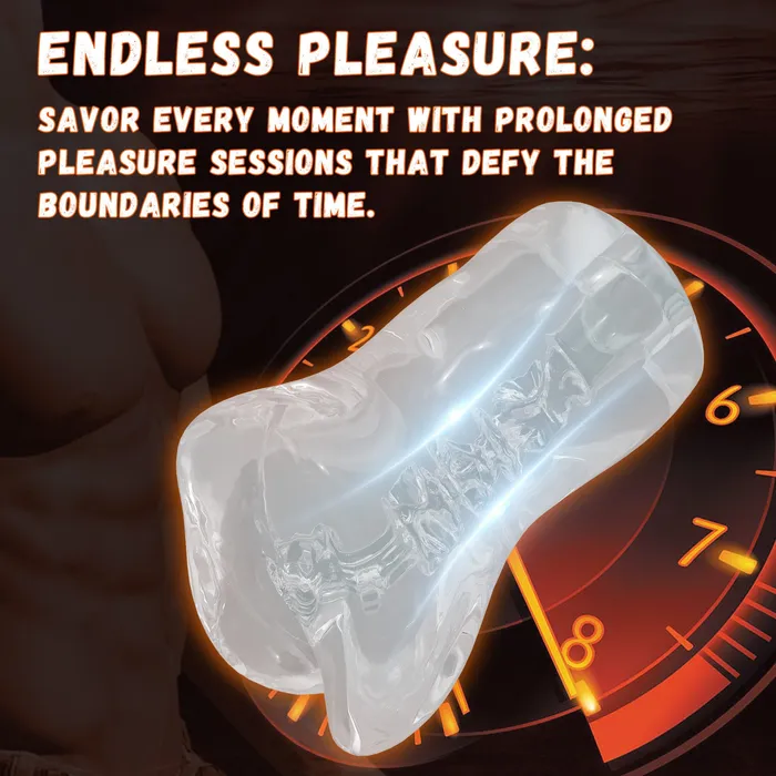 Male Sex Toys Oronova Transparent Male Masturbator with Realistic Vagina