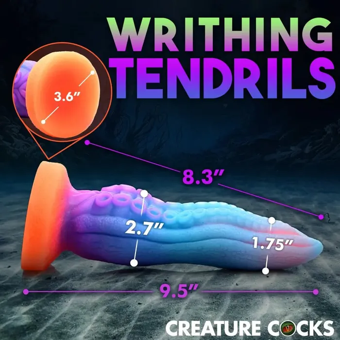 Creature Cocks Dildos TentaCock GlowintheDark Silicone Octopus Dildo Tentacle Sex Toy