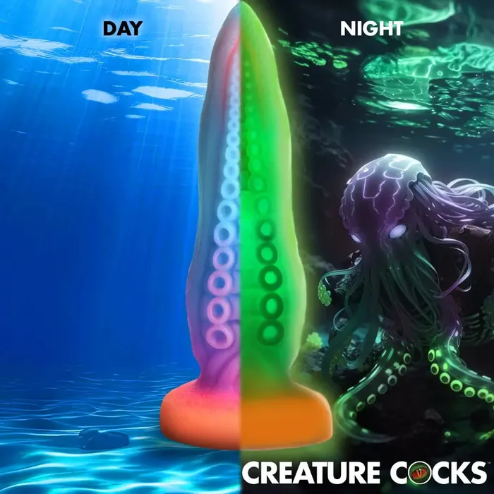 Creature Cocks Dildos TentaCock GlowintheDark Silicone Octopus Dildo Tentacle Sex Toy