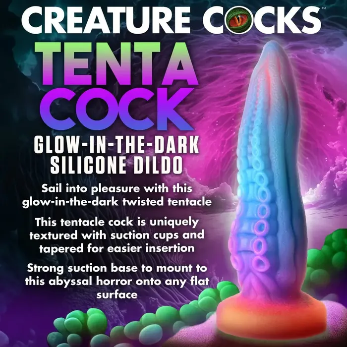 Creature Cocks Dildos TentaCock GlowintheDark Silicone Octopus Dildo Tentacle Sex Toy
