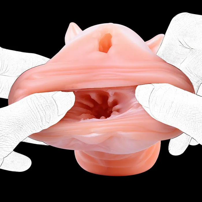 Male Sex Toys Domlust Fantasy Animal Pocket Pussy Masturbation Cup Red Fox Realistic Vaginas Penis Blowjob Male Sex Toys