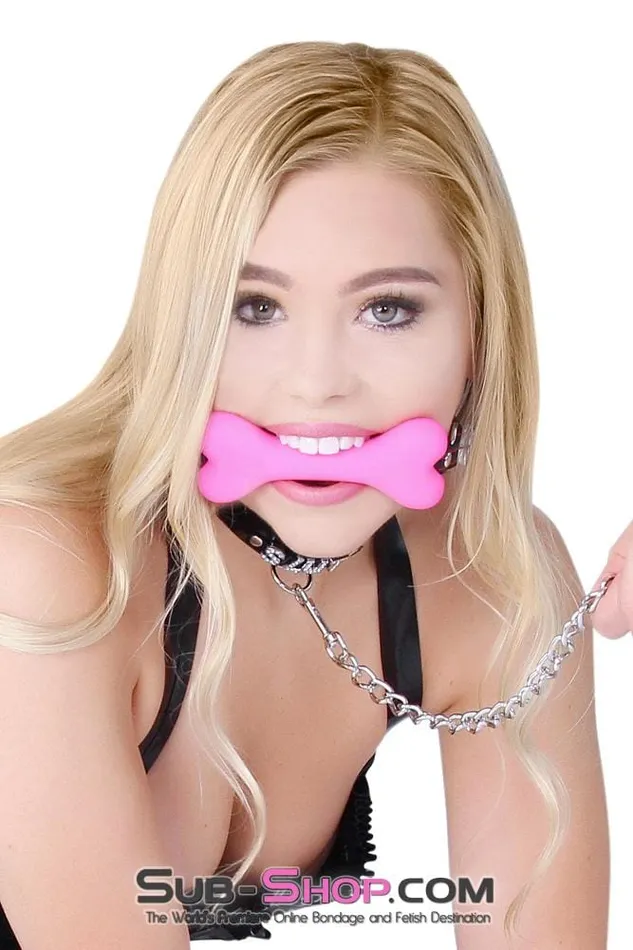 Moonwell Anal 2964DL Lil Bitch Pup Small Pink Silicone Puppy Play Bone Gag MEGA Deal