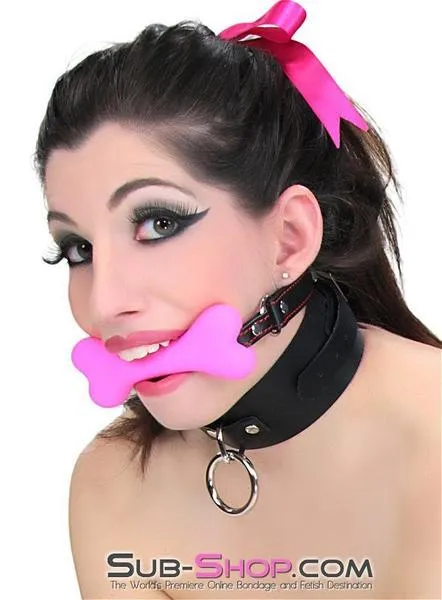 Moonwell Anal 2964DL Lil Bitch Pup Small Pink Silicone Puppy Play Bone Gag MEGA Deal