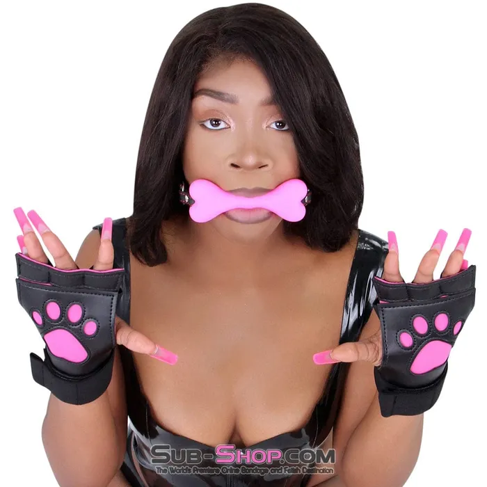 Moonwell Anal 2964DL Lil Bitch Pup Small Pink Silicone Puppy Play Bone Gag MEGA Deal