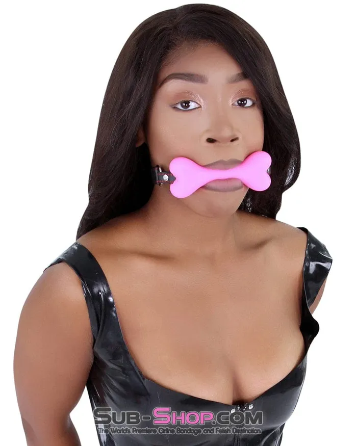 Moonwell Anal 2964DL Lil Bitch Pup Small Pink Silicone Puppy Play Bone Gag MEGA Deal
